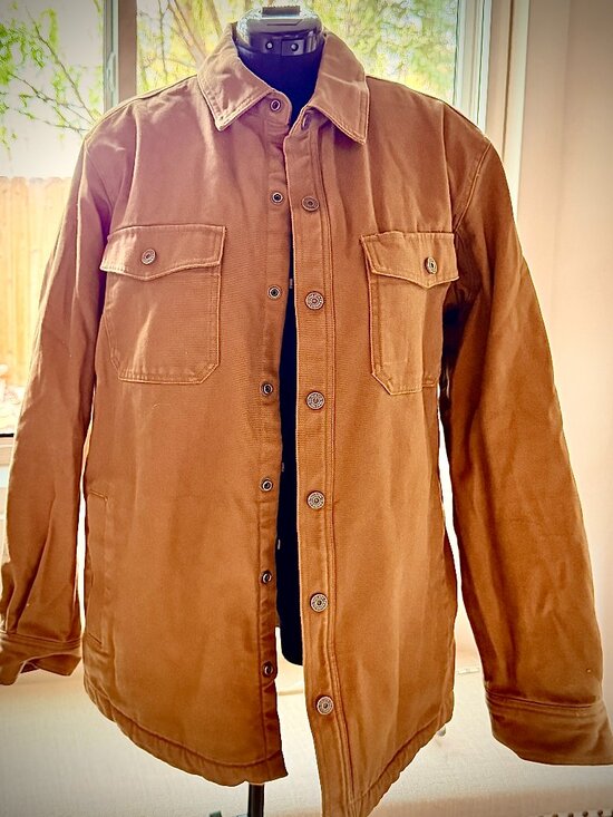 Duluth Other - Duluth Trading Co Brown Shirt Jacket Mens Large Heavy Cotton Workwear Utility